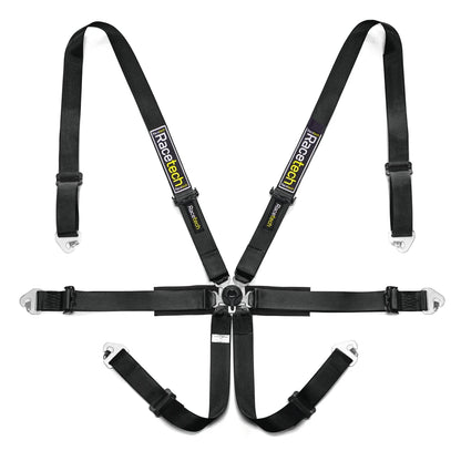 Racetech - Pro International 6-Point Harness - FIA Approved 2inch, Black