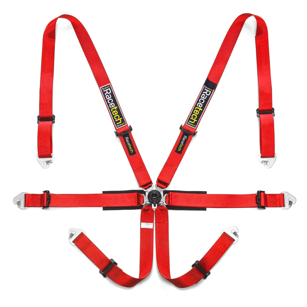 Racetech - Pro International 6-Point Harness - FIA Approved 2inch, Black