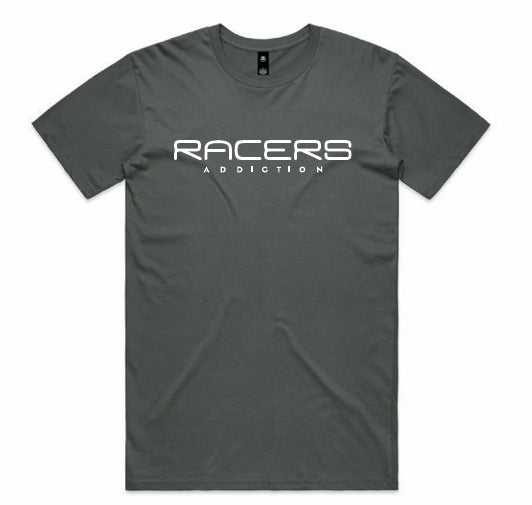 Racers Addiction Charcoal T-Shirt Mens