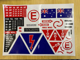 Racers Addiction Large Motorsport Australia/AASA/CAMS Approved Sticker Sheet